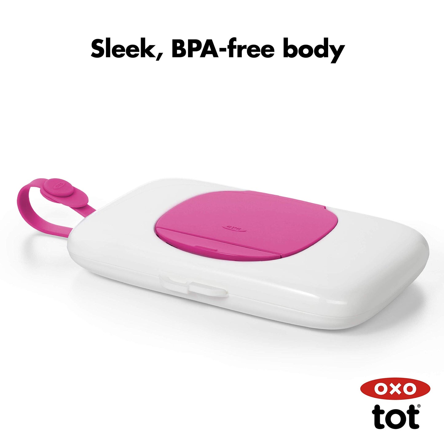 OXO Tot Dispensador de toallitas sobre la marcha, Rosado