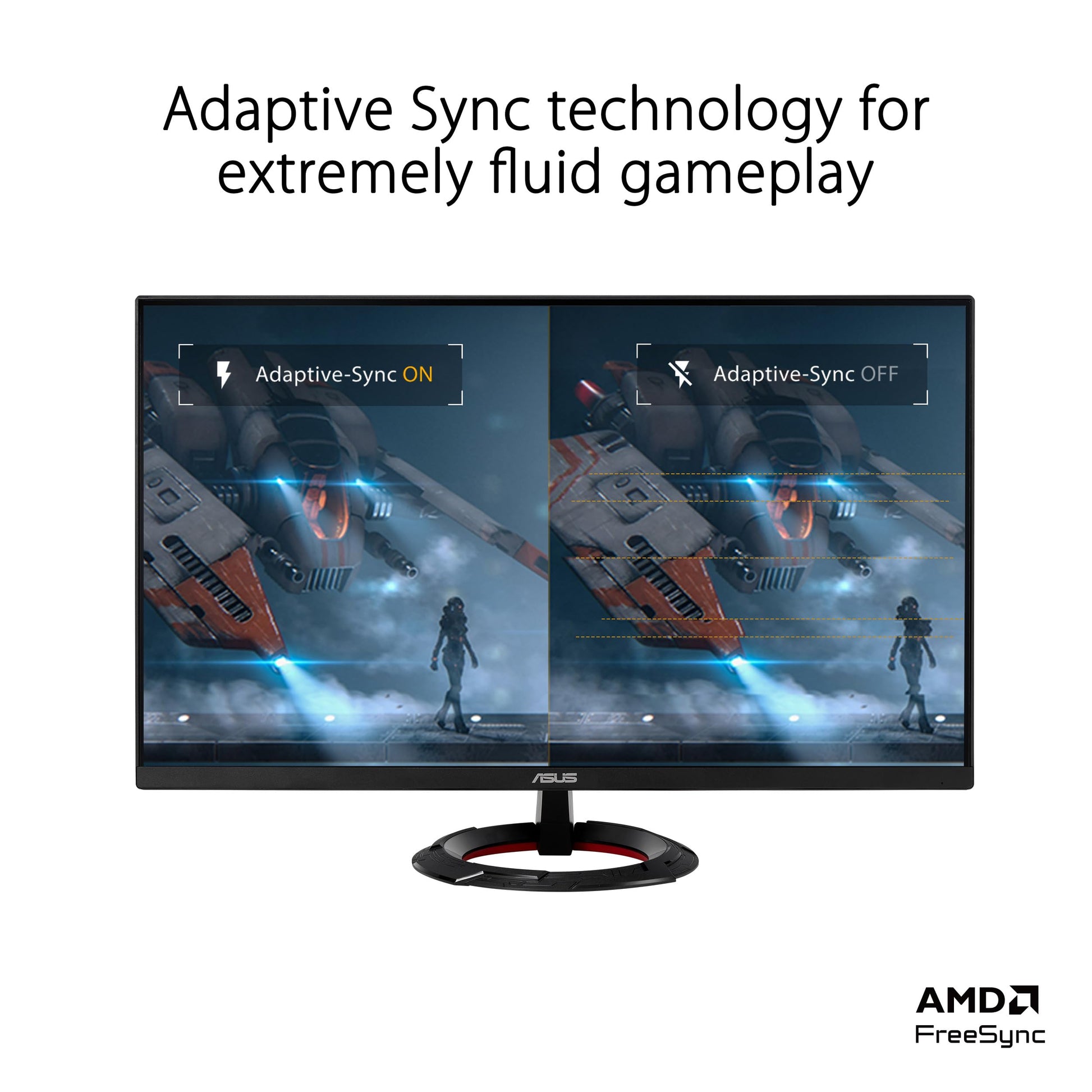 ASUS TUF Gaming Monitor 1080P de 27 pulgadas (VG279Q3R) - Full HD, 180Hz, IPS rápido, Extreme Low Motion Blur, 1ms, FreeSync, Overdrive variable, Shadow Boost, Cuidado de los ojos, 100% sRGB, garantía