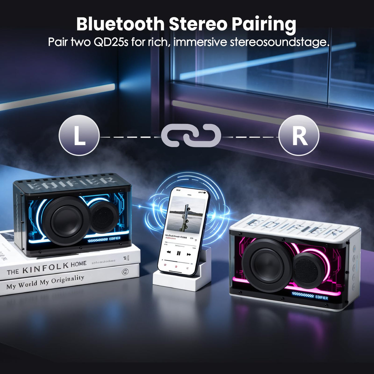 Altavoz Bluetooth Edifier Negro Inalámbrico RGB 25 W