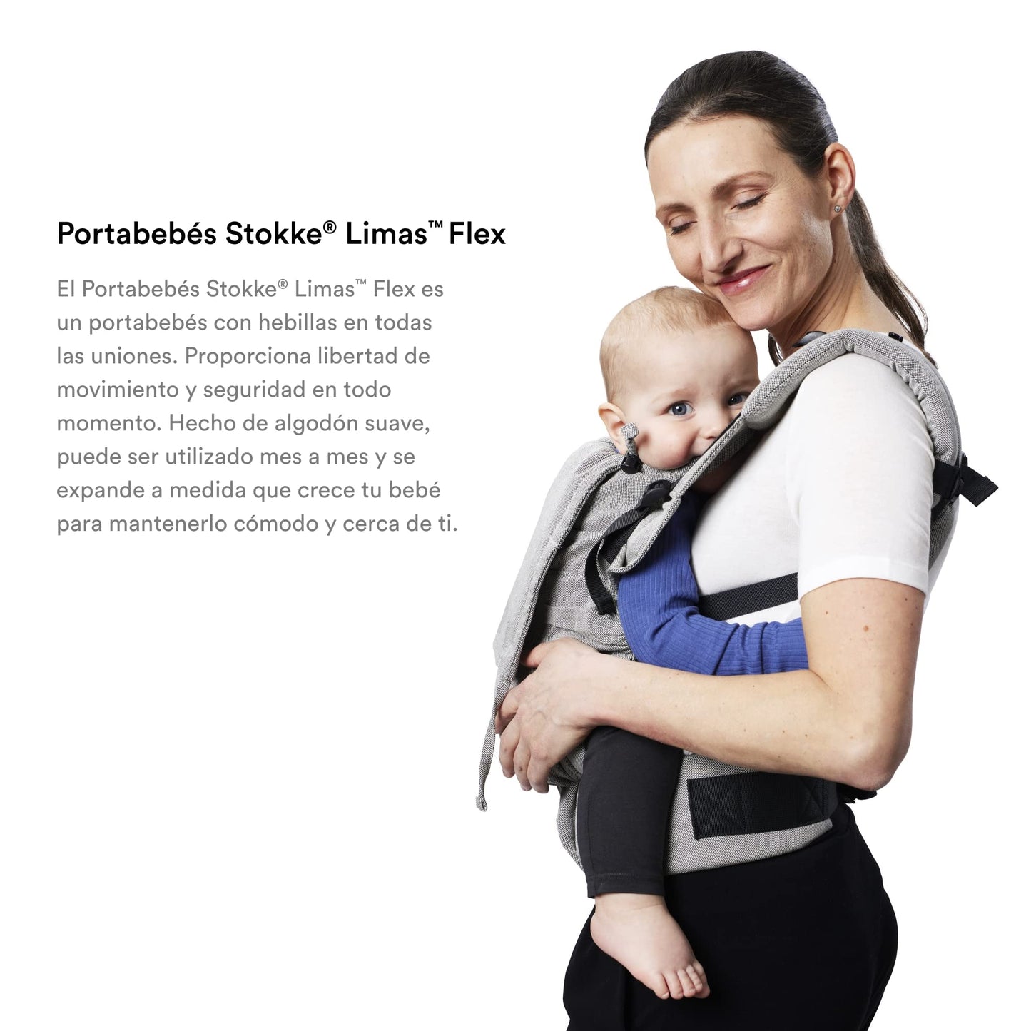 Portabebés Stokke Limas Verde Oliva Ergonómico y Ajustable para Bebés Recien Nacidos