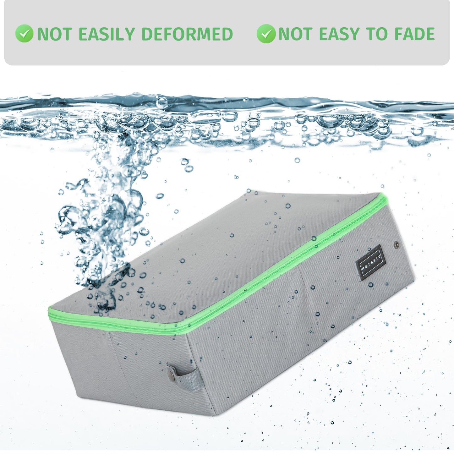 Caja de Arena Portátil Petsfit Gris Diseño Plegable Anti-Fugas para Gatos Adultos