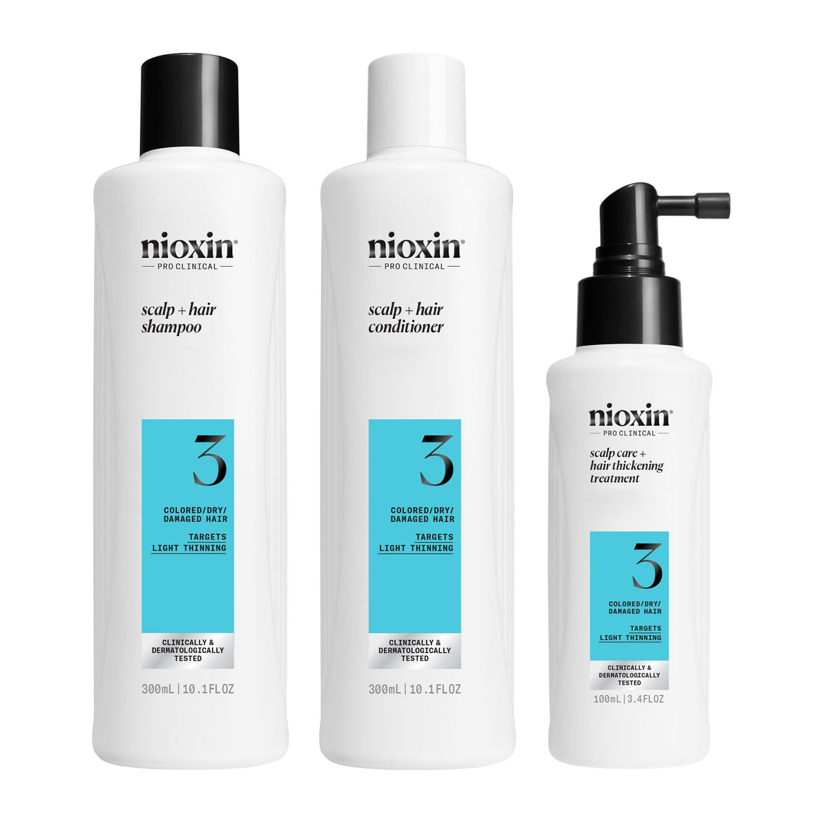 Kit de Cuidado Capilar Nioxin Sistema 3 300ml Unisex