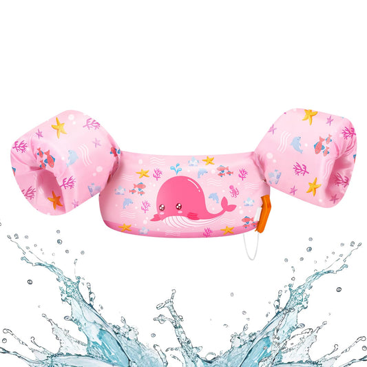 HeySplash Chaleco de natación para niños de 2 a 6 años, cinturón de natación seguro sin inflar cinturón de natación con cierre de seguridad de 20 – 50 libras