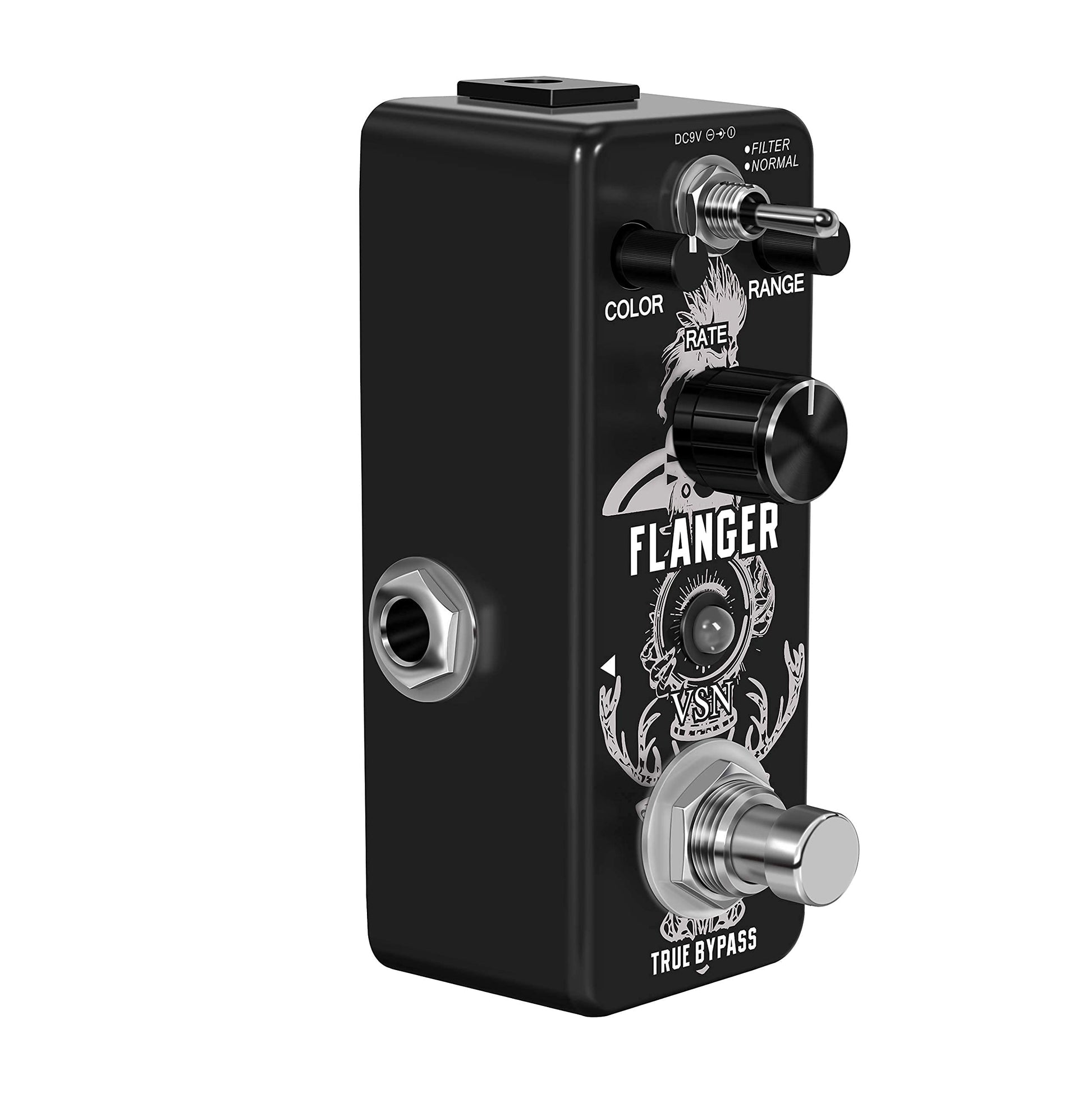 VSN Guitar Flanger Pedal for Analog Flanger Effect Pedals Classic Metallic Flanger Sounds Effect As Ture Tone 2 Modes Best Retro Sound Effect