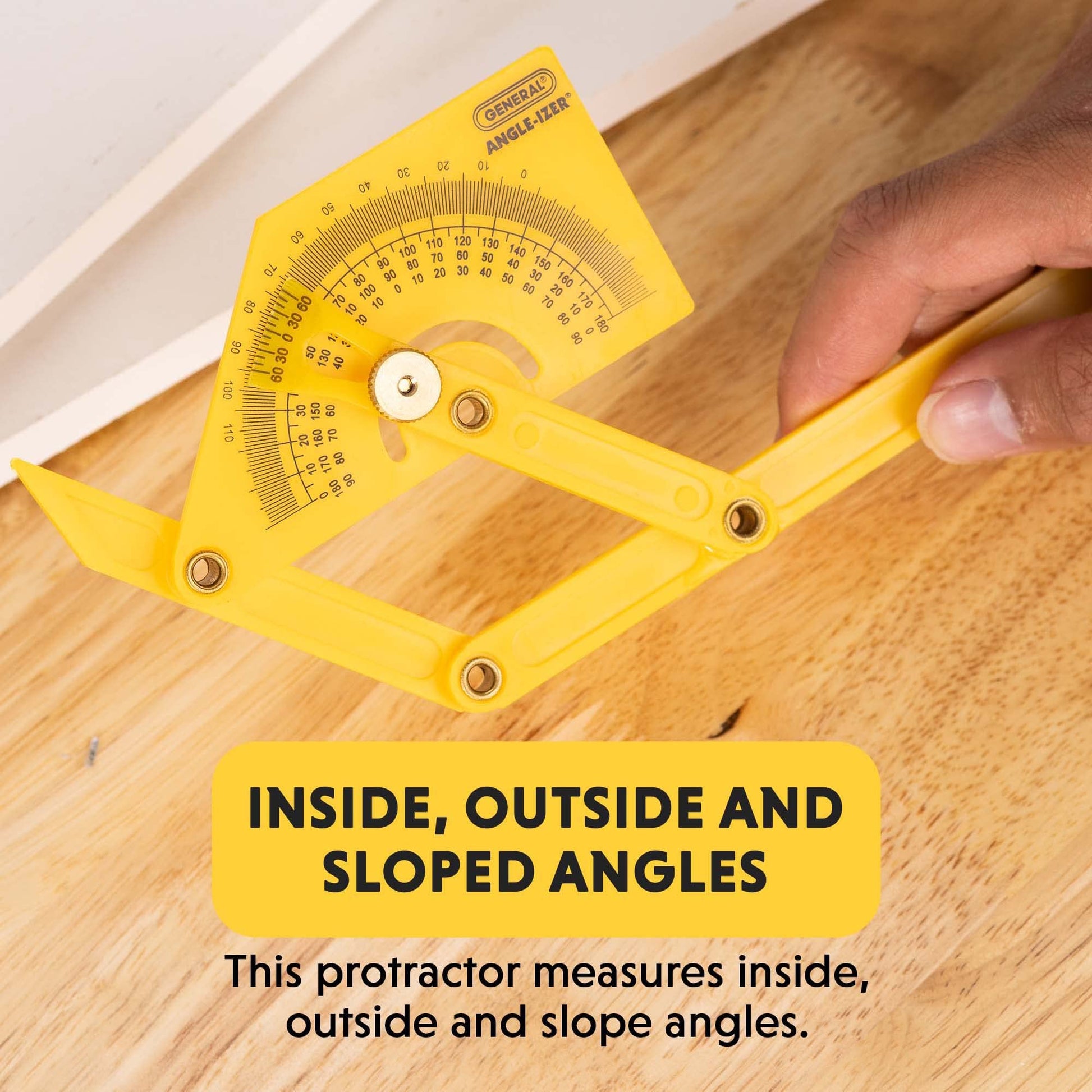 General Tools & Instruments 29 Plastic Protractor and Angle Finder with Articulating Arms