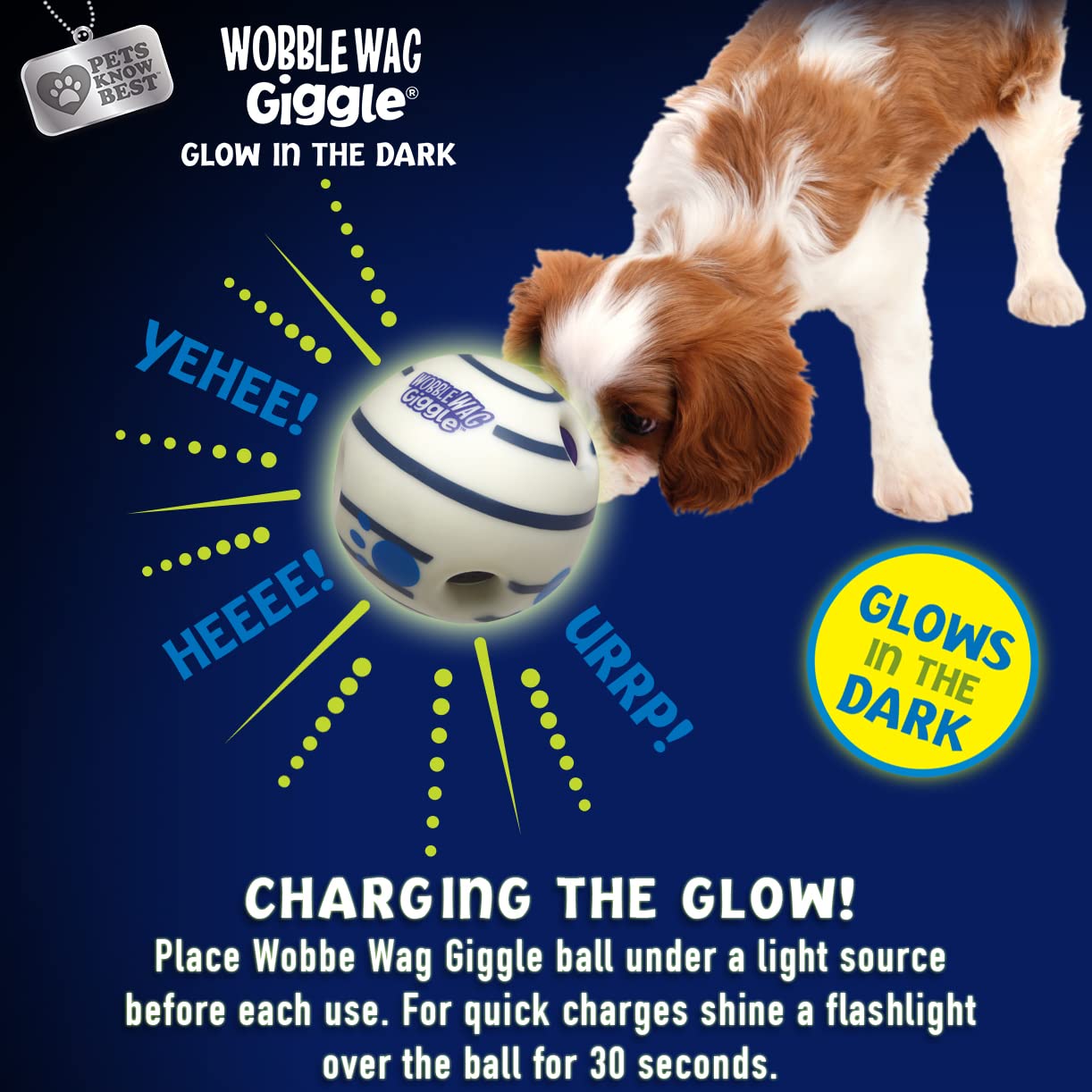 Juguetes Interactivos Wobble Wag Giggle Ball Paquete de 2 Verde Sonidos de Risita para Perros