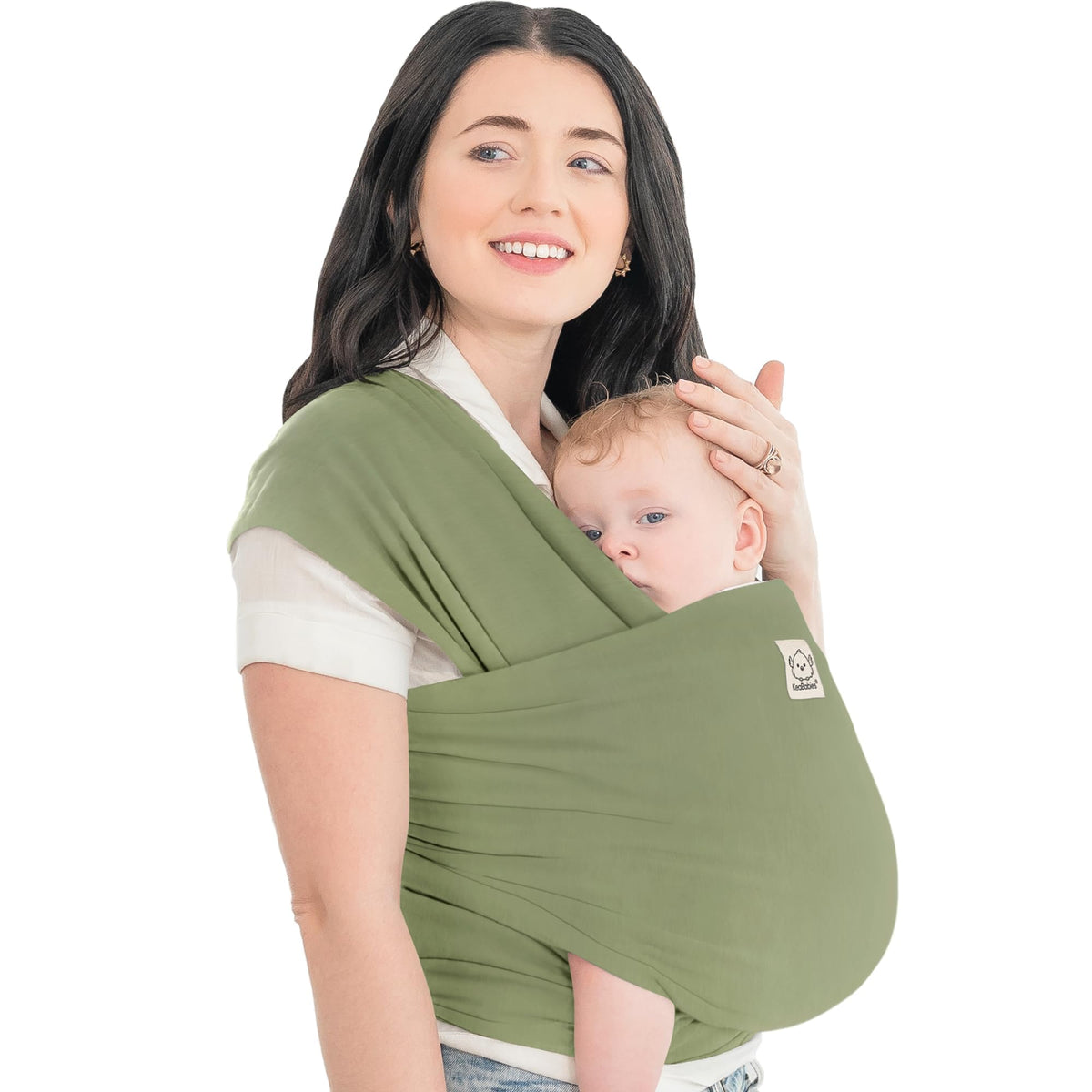 KeaBabies - Portabebés para bebé, todo en 1 transpirable, soporte manos libres, recién nacido a niño pequeño (oliva sucio)