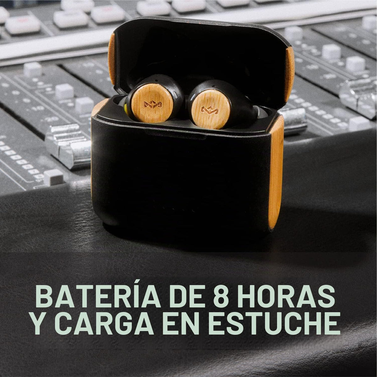 Auriculares Inalámbricos House of Marley Rebel Azul con Micrófono y Materiales Sostenibles