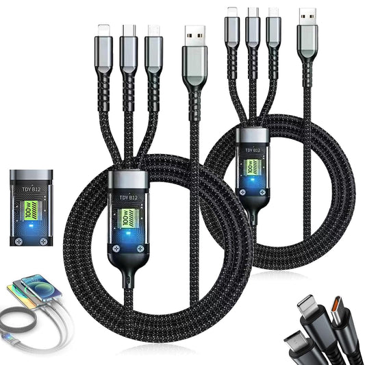 Cable de Carga Rápida USB C 100 W Ngff Carga Rápida Trenzado para iPhone16/15 Xiaomi Huawei