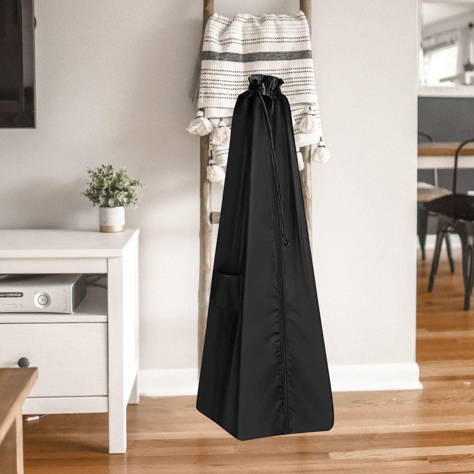 Funda de almacenamiento para aspiradora doméstica – Revestimiento de poliuretano Oxford 420D cubierta protectora para aspiradora vertical, clasificación impermeable, a prueba de polvo, 48.5 x 15 x 15 pulgadas