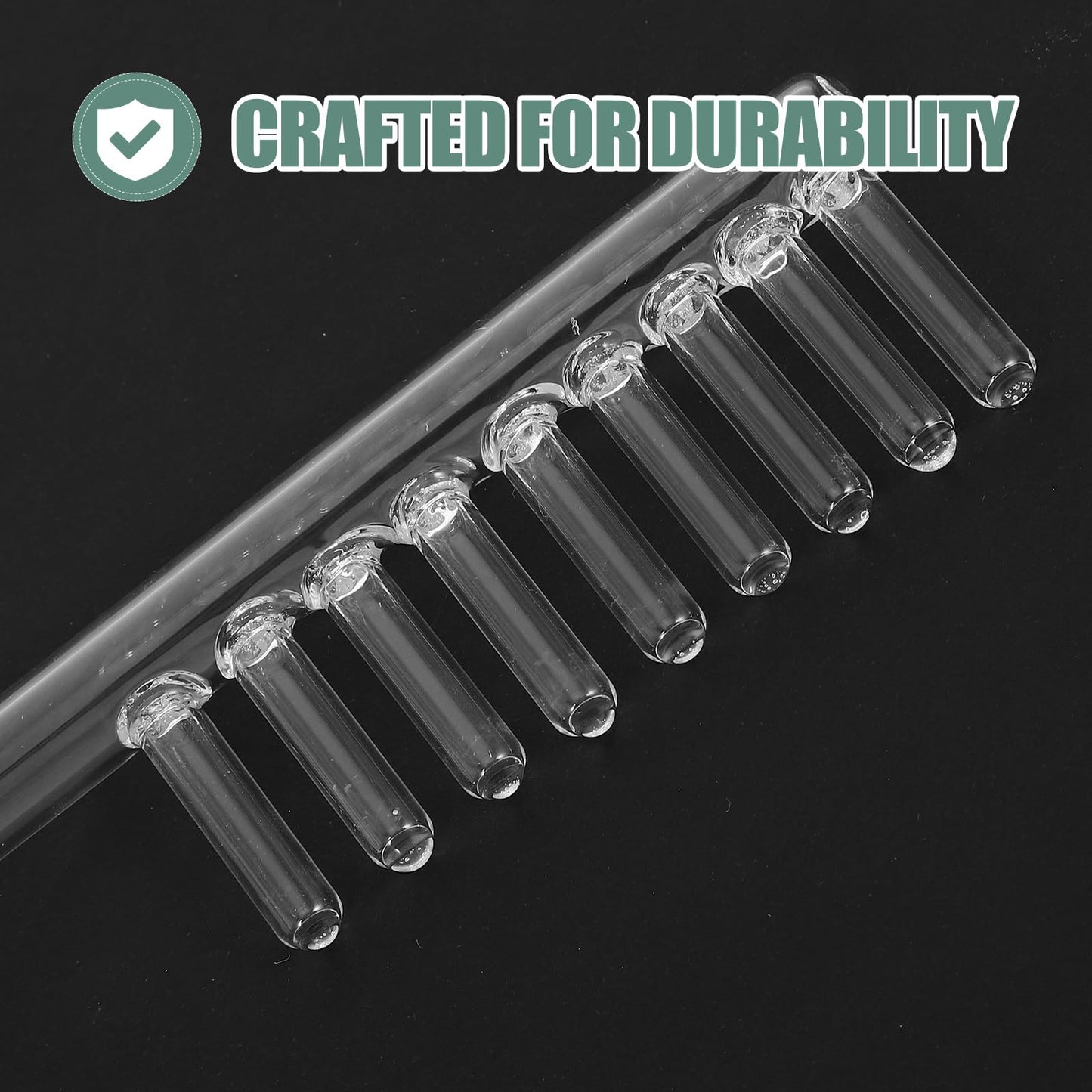 FOMIYES 2 Piezas Accesorios Para Instrumentos De Varita Facial De Alta Frecuencia Varita De Electrodo Varita De Alta Frecuencia Peine De Alta Frecuencia Transparent Vidrio