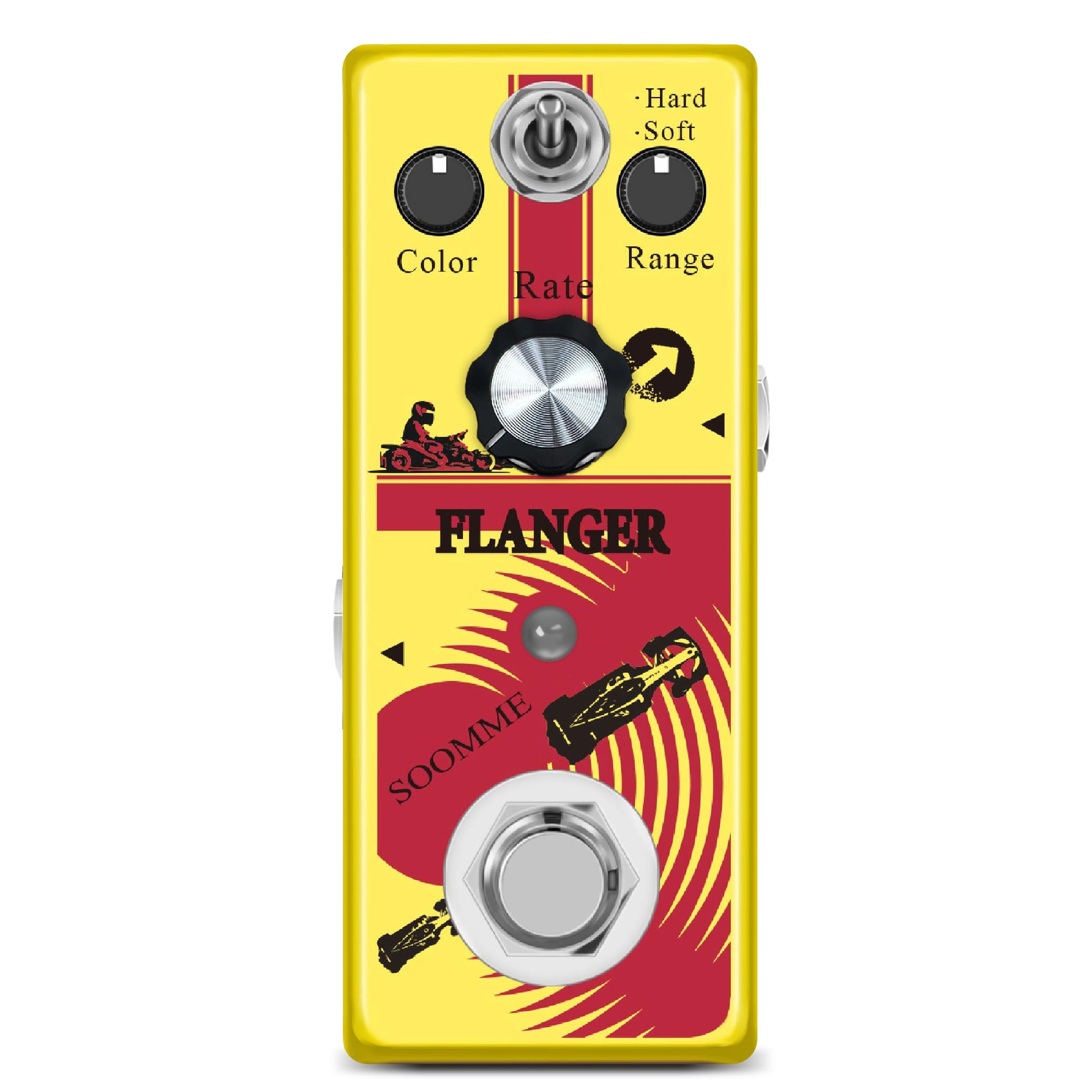 Pedal Flanger Para Guitarra SOOMME Metálico Sonidos Clásicos Retro Efecto True Bypass