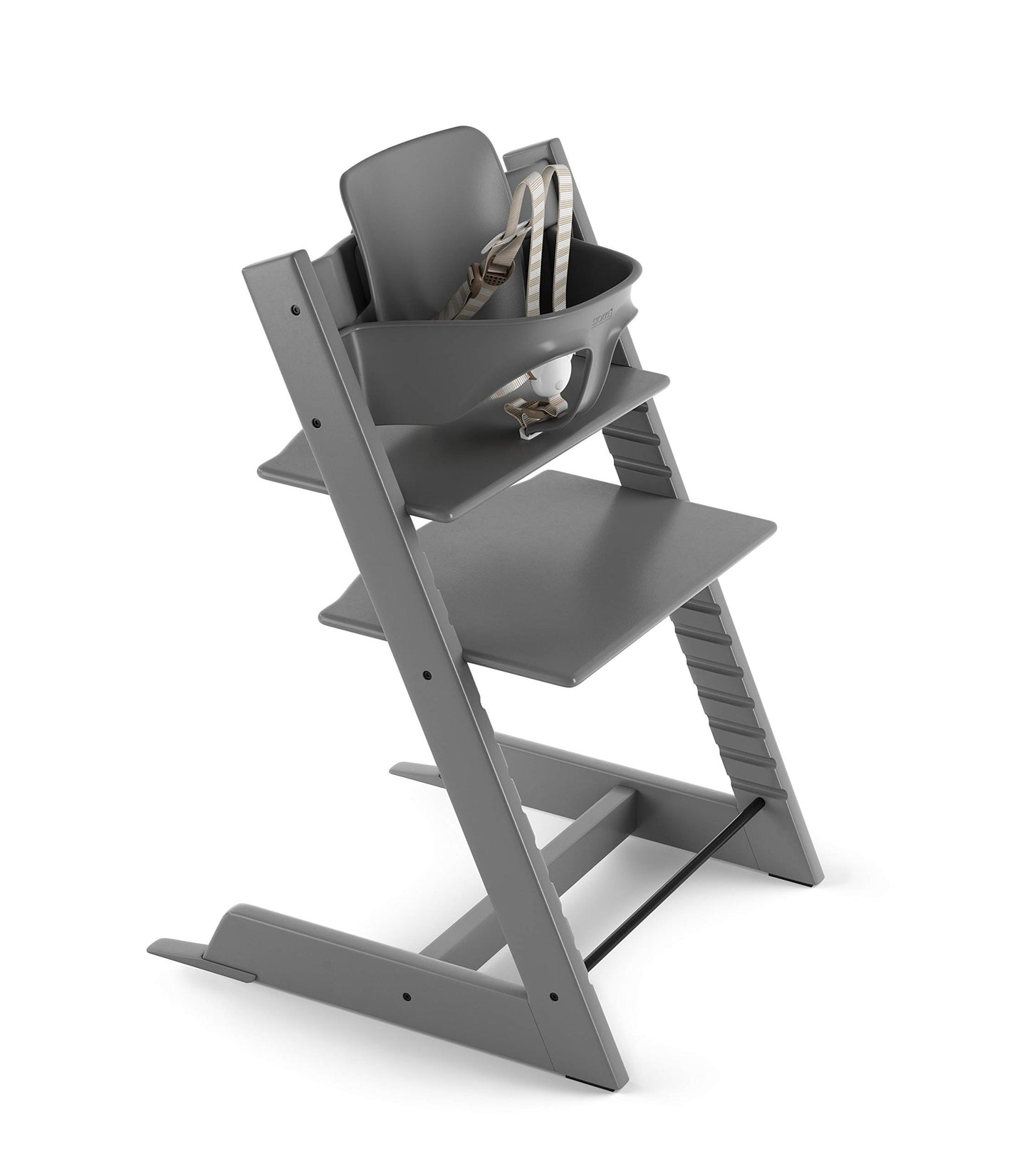 Stokke Silla Tripp Trapp Evolutiva, Baby Set mas Arnes (Storm Grey)