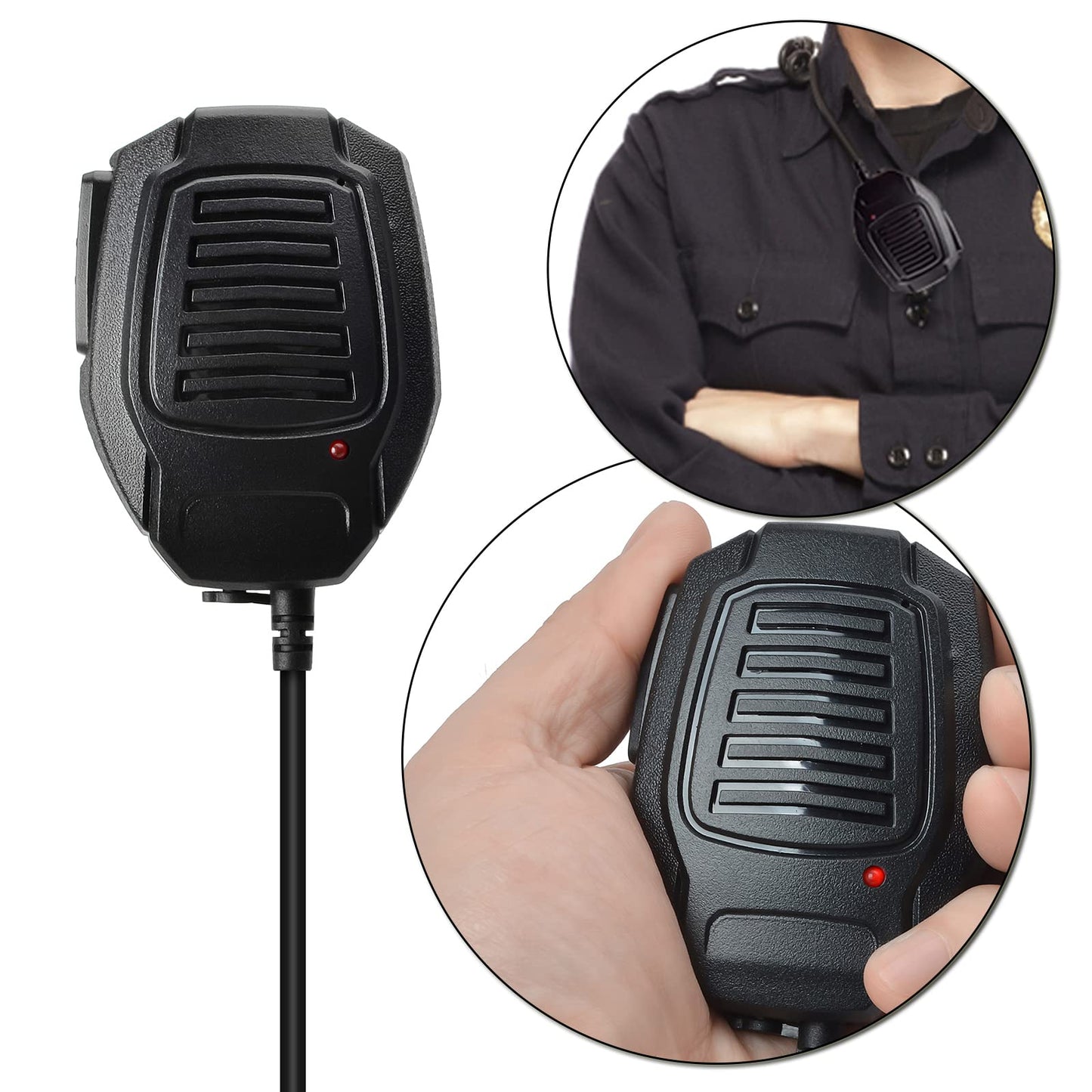 HYS Micrófono de altavoz remoto de radio de 2 vías para Motorola T200TP T260 T100 T100TP T402 T460 T465 T600 T605 T800 Talkabout Walkie Talkie Radio (paquete de 2)