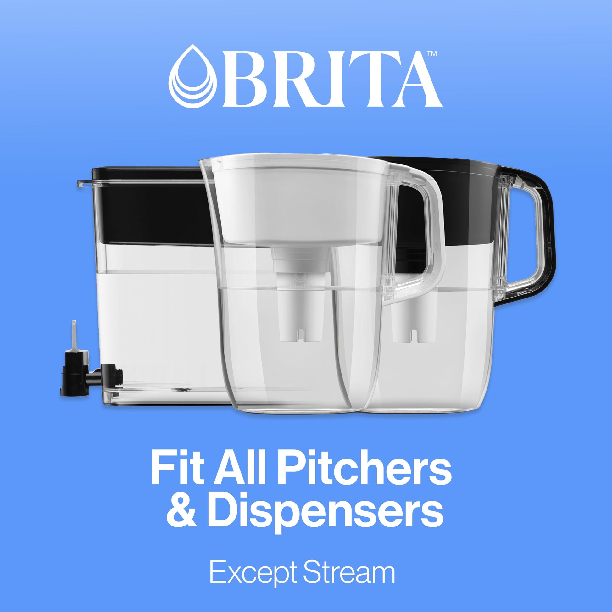 Brita Longlast FiltroS de Rpuesto Estándar, Color Blanco - 1 Caja x 4 Piezas