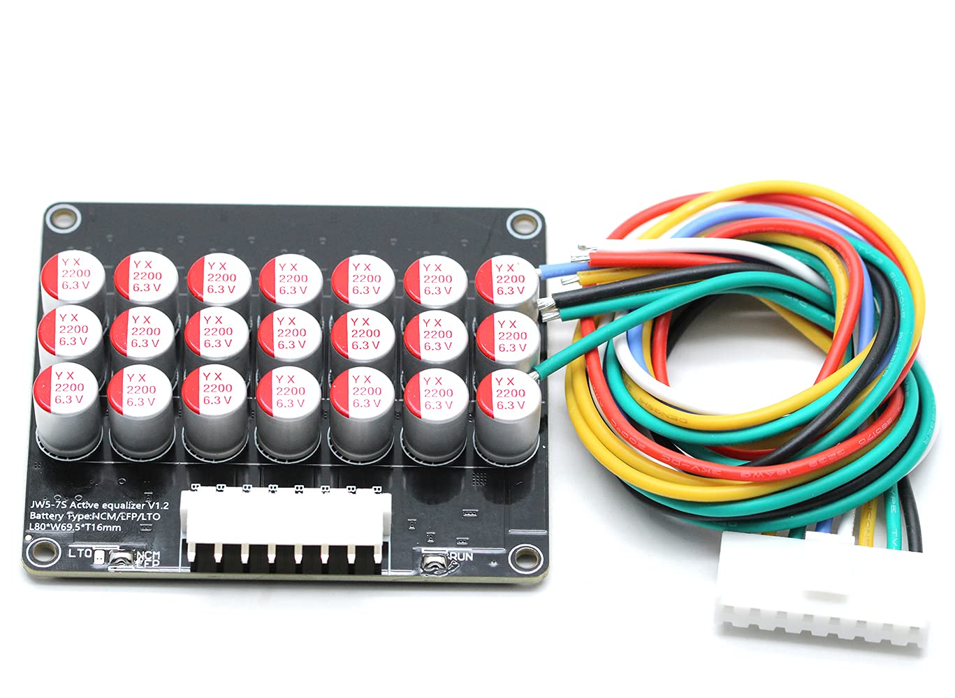 QINIZX 6S 7S 5.5A Condensador Equalizador Activo Balancer LFP Lifepo4 Litio Lipo/Titanato LTO Batería Transferencia de Energía Módulo de Ecualización Activa Más Rápido Equalizador de Grupo Completo