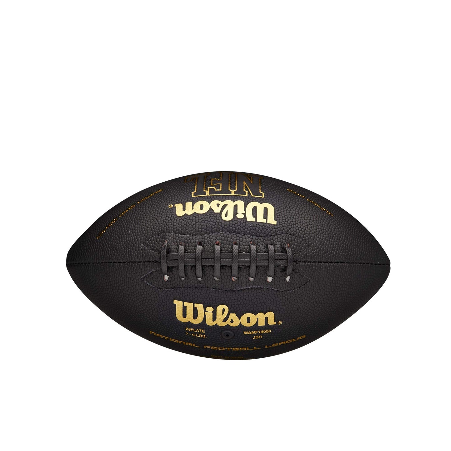 Balón de Fútbol Americano Wilson NFL Super Grip Negro Oro Junior para Niños