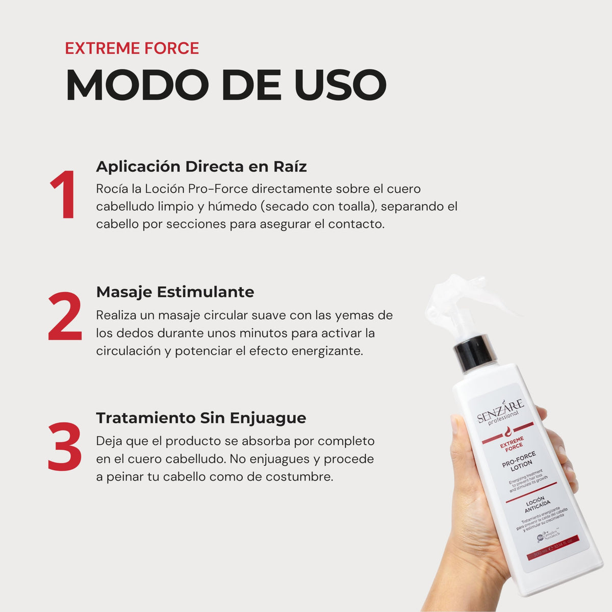 Loción Anticaída Crecimiento Senzáre Extreme Force 300Ml