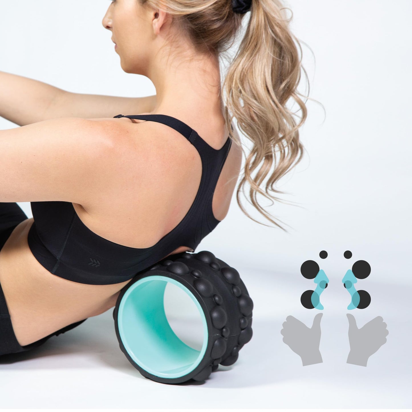 Chirp Wheel XR Knot Kneader - Deep Tissue Massager, Shiatsu Thumb Massage, Muscle Release Tool, Knots & Tension Relief - Mint, 6"
