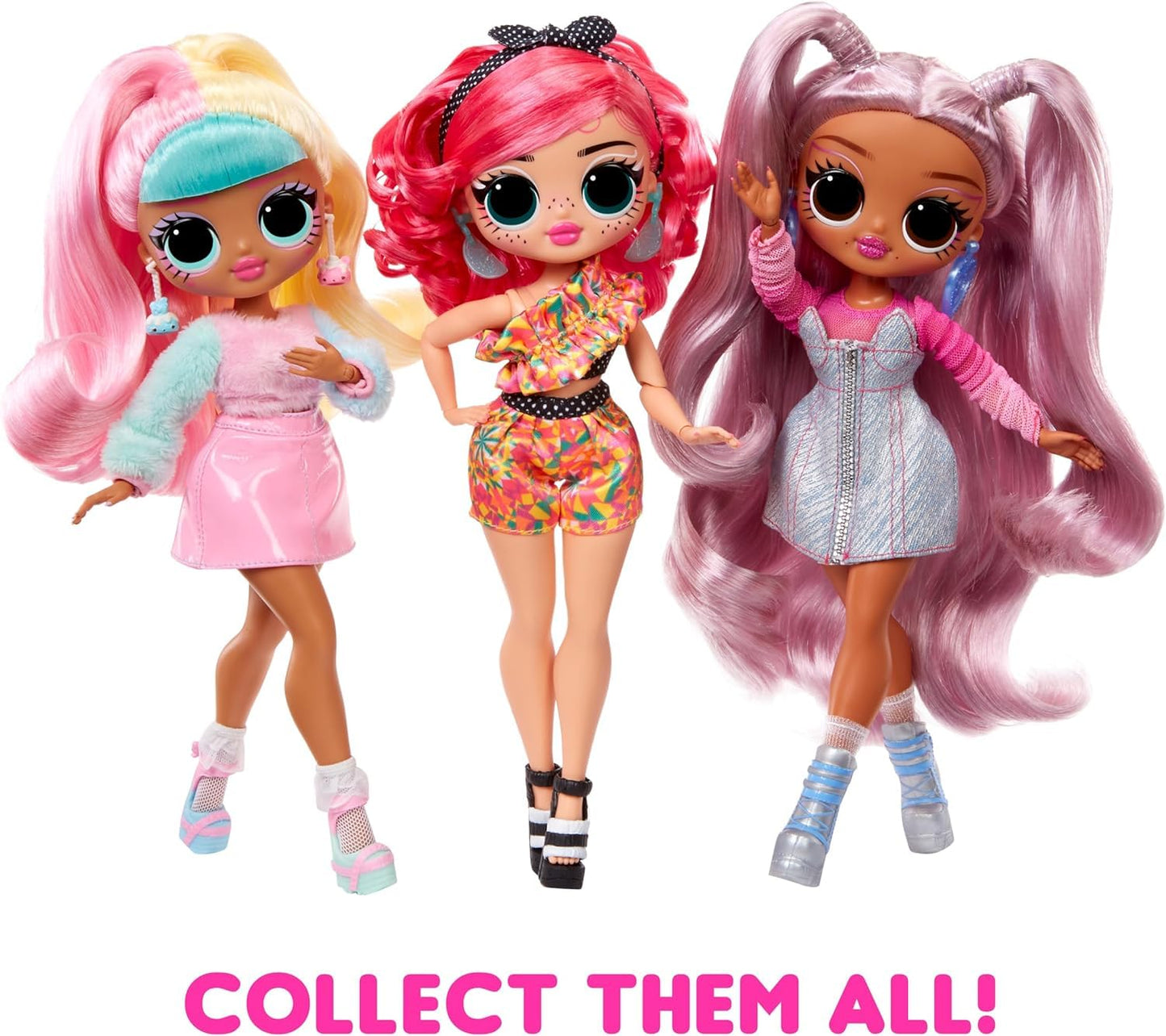L.O.L. Surprise! OMG Sweet Nails - Pinky Pops Shop - con 15 sorpresas Que Incluyen Esmalte de uñas Real, uñas postizas, Pegatinas, Purpurina, 1 muñeca de Moda y Mucho más - Edad: 4+ años
