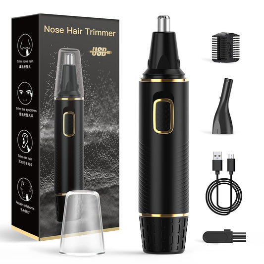 Recortadora de Pelo XOOMRSCP Negro Profesional IPX7 Impermeable para Nariz y Orejas para Hombre y Mujer