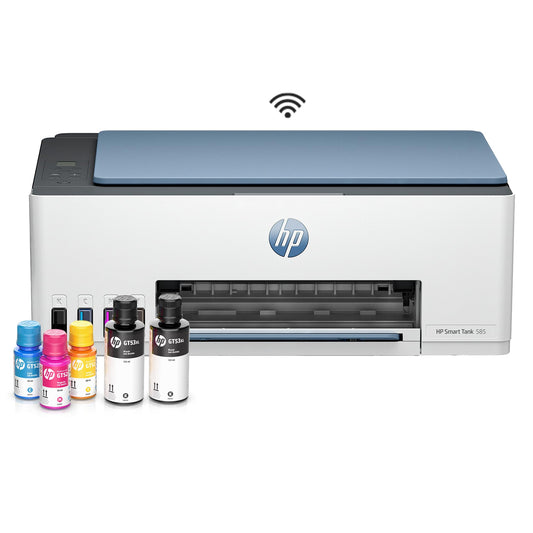 HP Impresora Multifuncional Smart Tank 585, Tinta Continua, Color, Wi-Fi, Dúplex (Doble Cara) Manual, Impresión Desde Smart App, hasta 2 años de Garantía* (1F3Y4A)