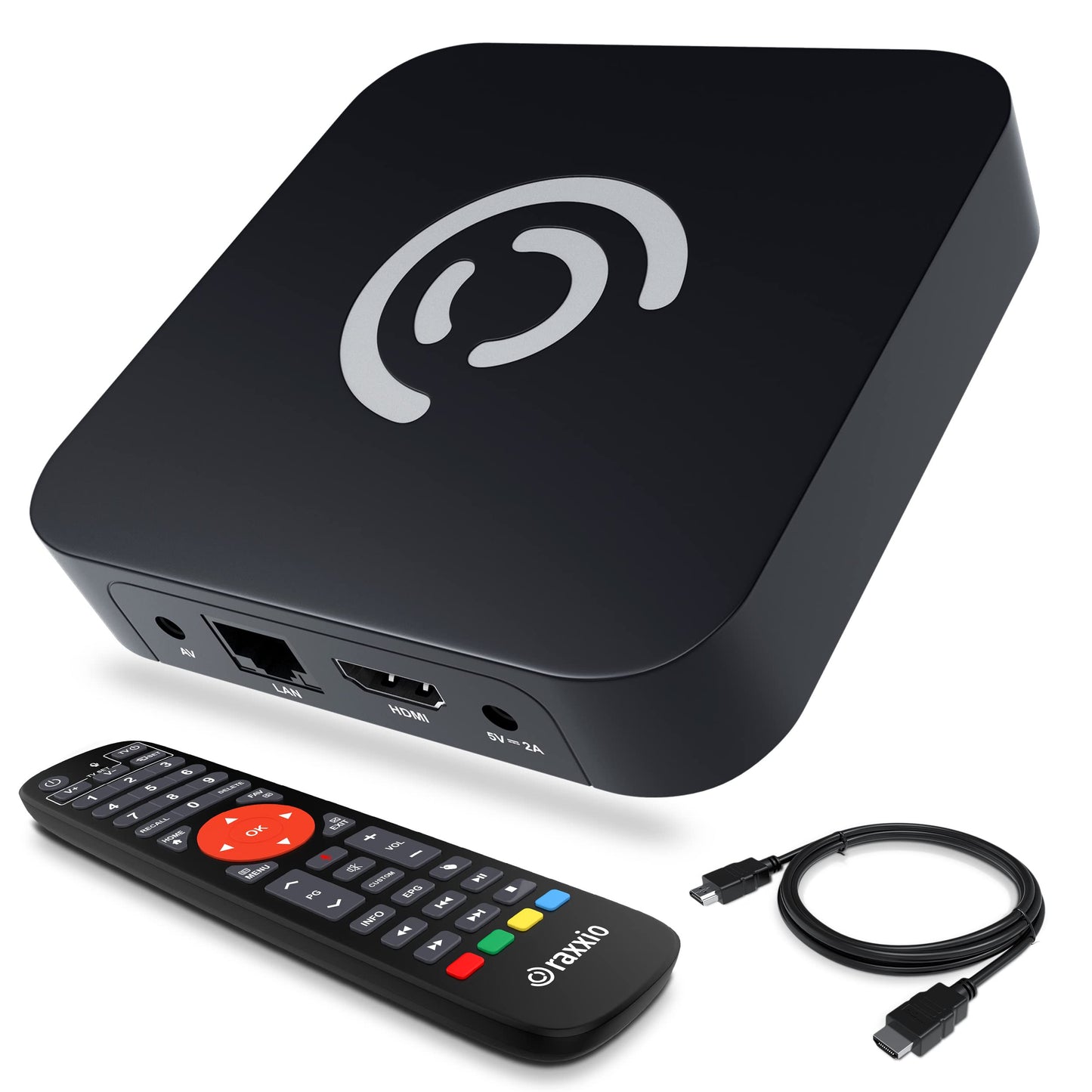 Android TV Box RAXXIO Negro RAX2100 Ultra HD 4K 75fps RAM 4GB ROM 64GB WiFi Dual USB 3.0 Android 9.0