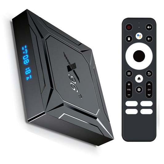 Caja de TV Amlogic S905X4 Negro Android 11.0 MXIII Pro X4 4GB RAM 64GB ROM Dual WiFi 3D 8K Quad Core Smart TV Box USB 3.0