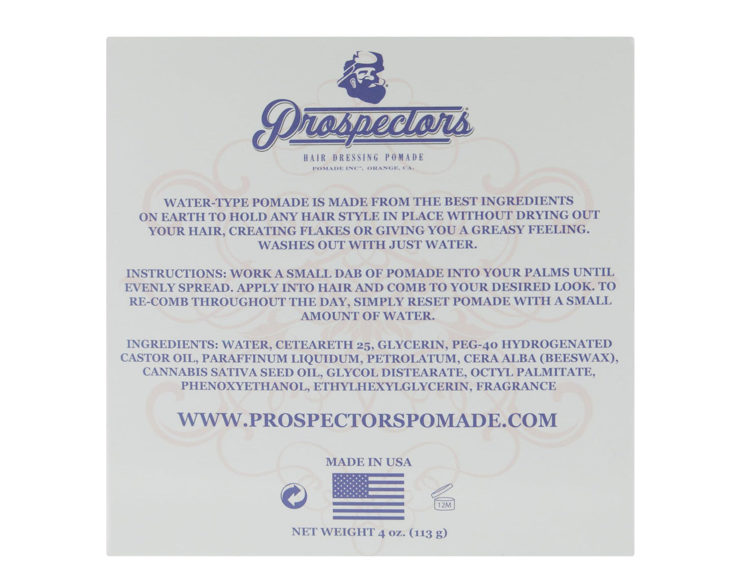Prospectors Diamond Pomada Para El Cabello 4oz / 113g