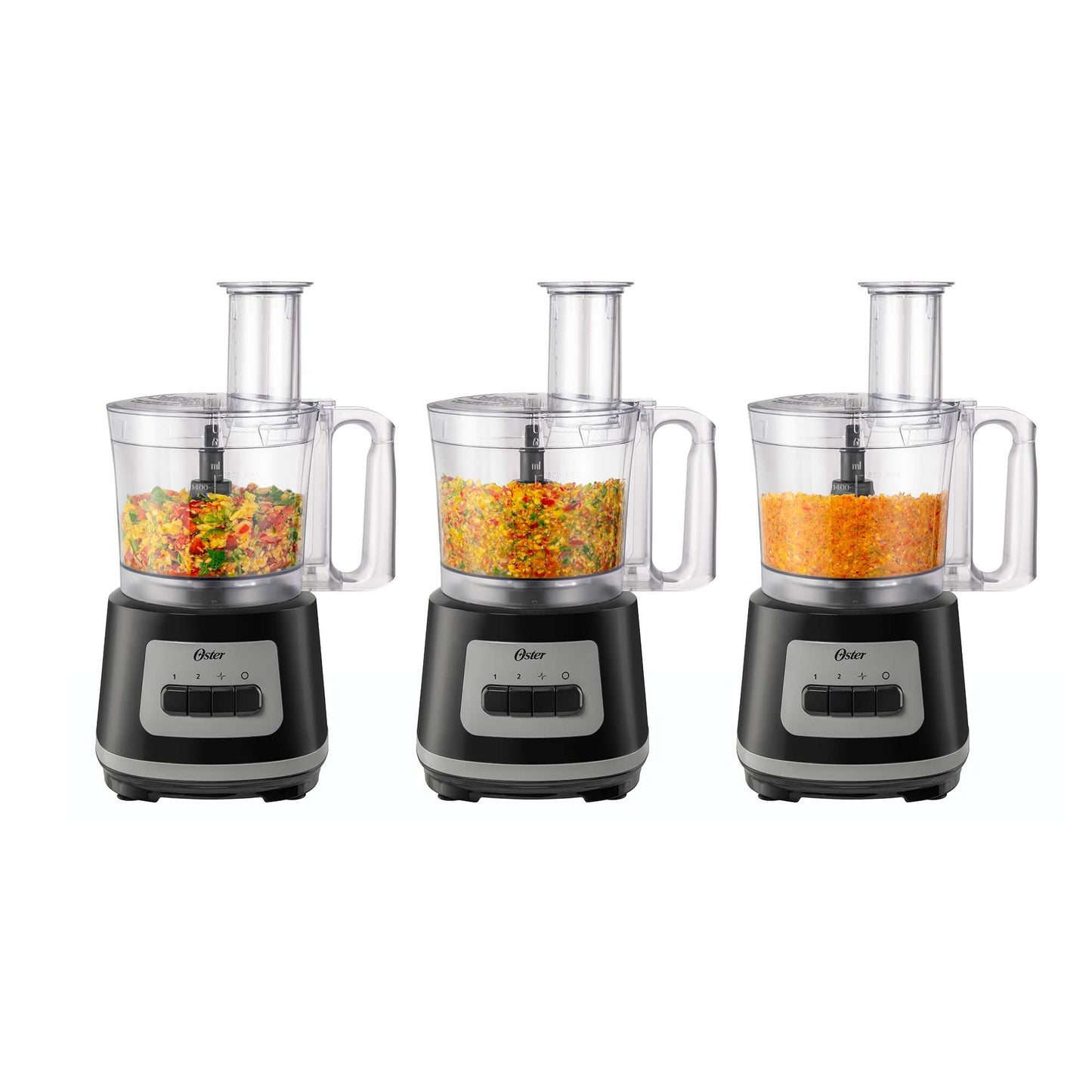 Procesador de Alimentos Oster Negro Motor Potente de 500 Watts y 2 Velocidades