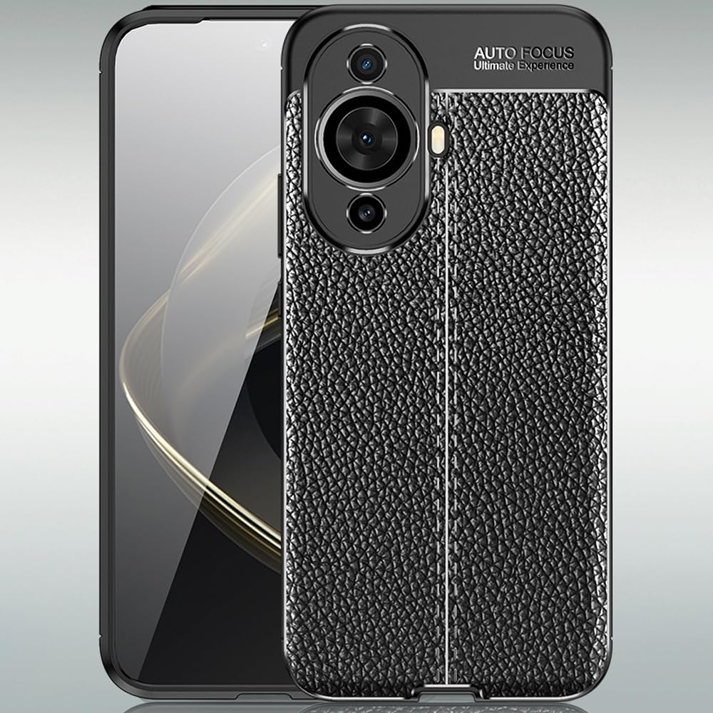 DABUNA Funda para Huawei Nova 11 y Nova 12S Case Uso Rudo Protector de Cámara Duradero Suave Antihuellas Protector Cover (Negro)