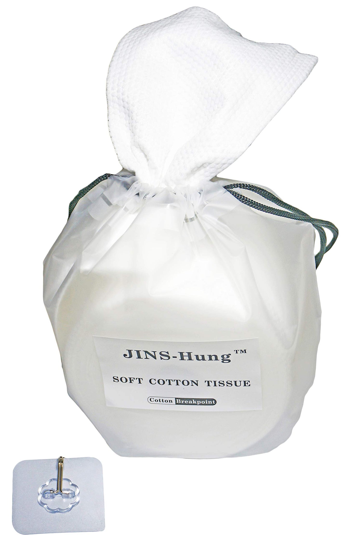 JINS-Hung Toallas faciales desechables naturales (paquete de 2) – 100% algodón suave – removedor de maquillaje – Profesional cotidiano comodidad facial (80 unidades/rollo)