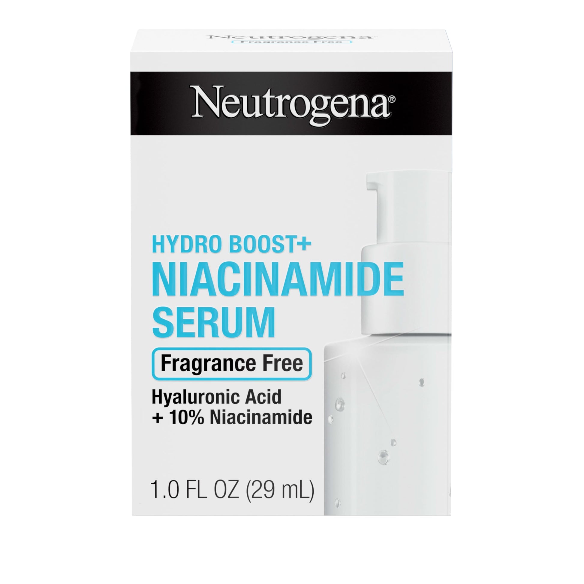Sérum Facial Neutrogena Hydro Boost Niacinamide con Ácido Hialurónico y Vitamina B3 Sin Fragancia