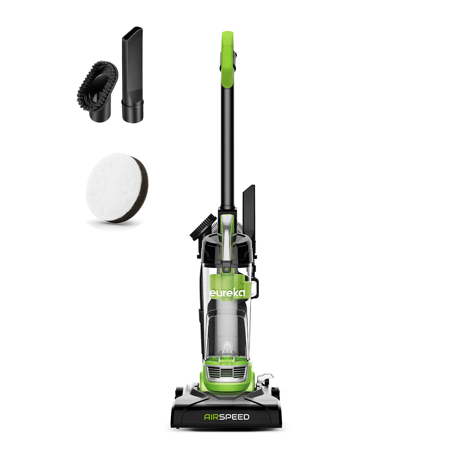 Aspiradora Vertical Eureka Verde Ultraligera Potente sin Bolsa para Alfombra y Piso con Filtro de Repuesto