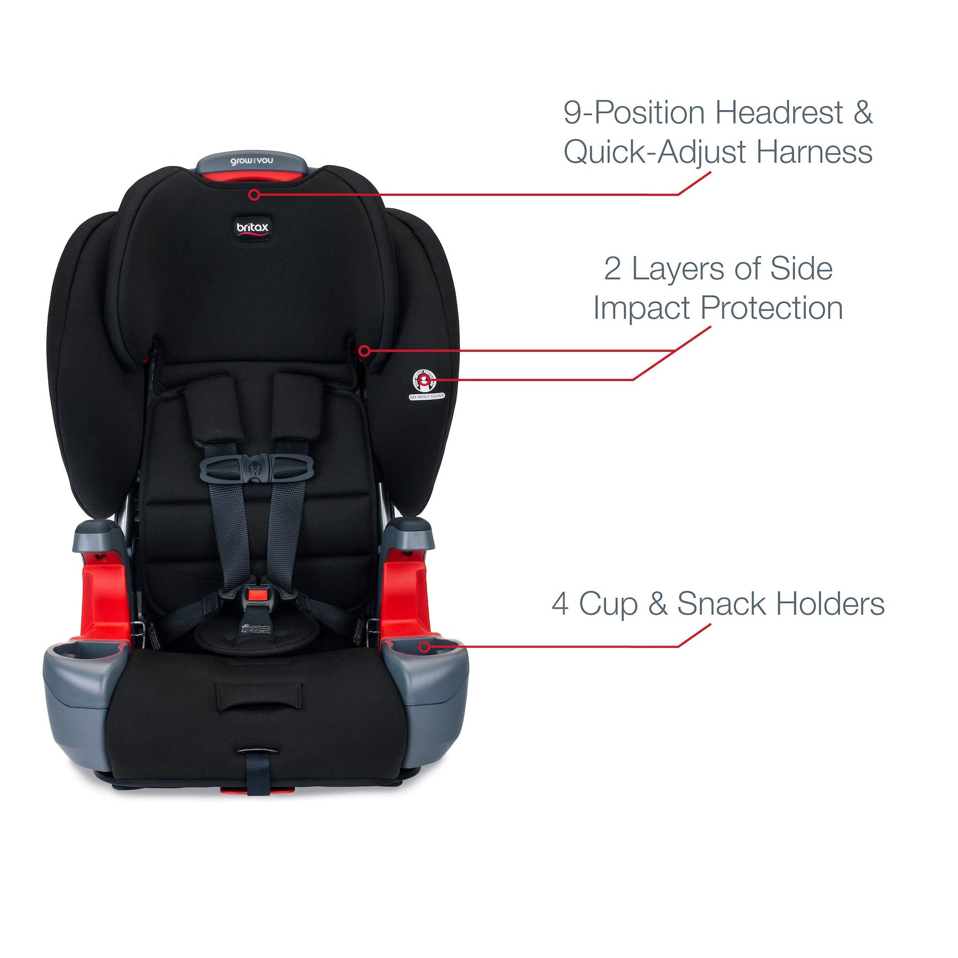 Britax Autoasiento Grow With You, Dusk, Paquete De 1 Count