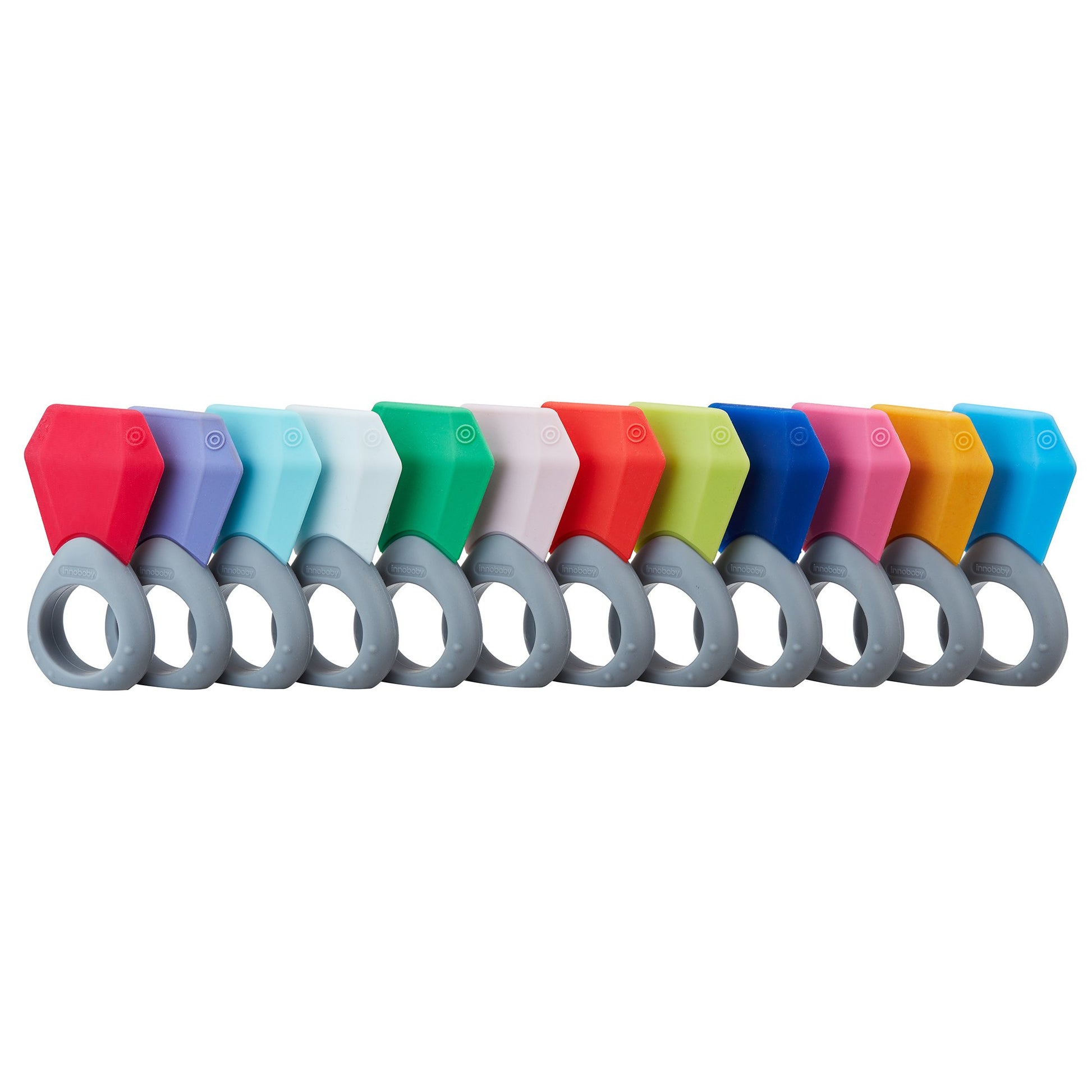 INNOBABY TEETHIN' - Anillo de piedra natal inteligente - Marzo (aguamarina)