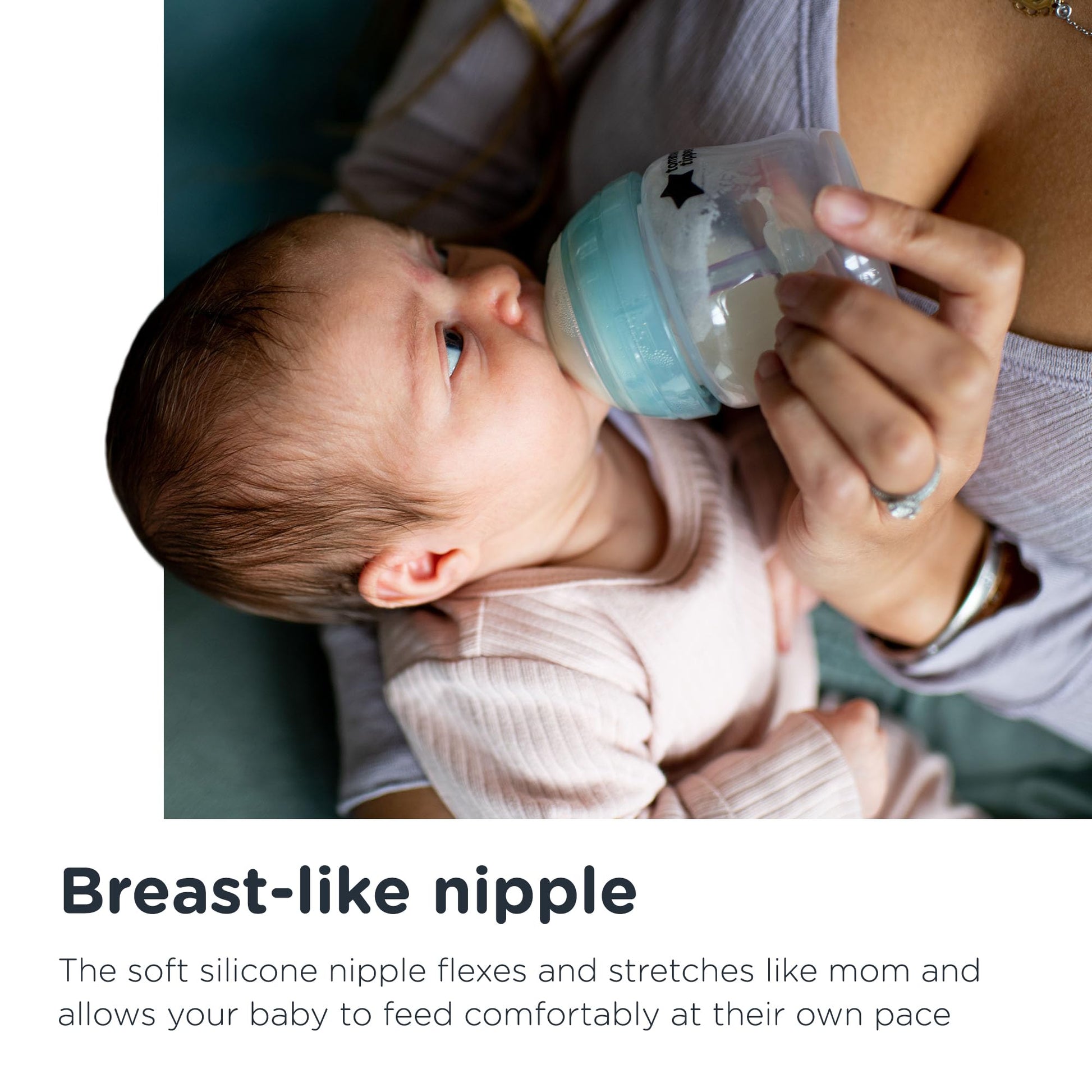 Biberón Tommee Tippee Colores Aleatorios para Barriguitas Sensibles