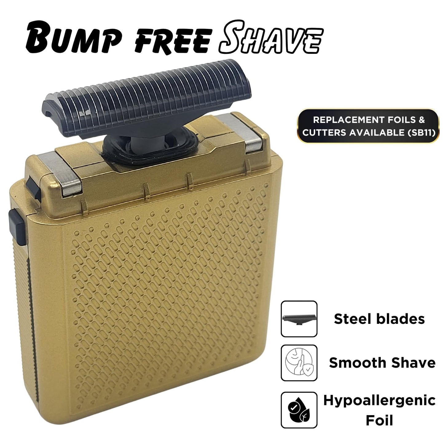 Supreme Trimmer Solo afeitadora de una sola lámina para bolsillo, tiempo de ejecución de 150 minutos, uso inalámbrico, potente mini maquinilla de afeitar de viaje USB-C para uso profesional y