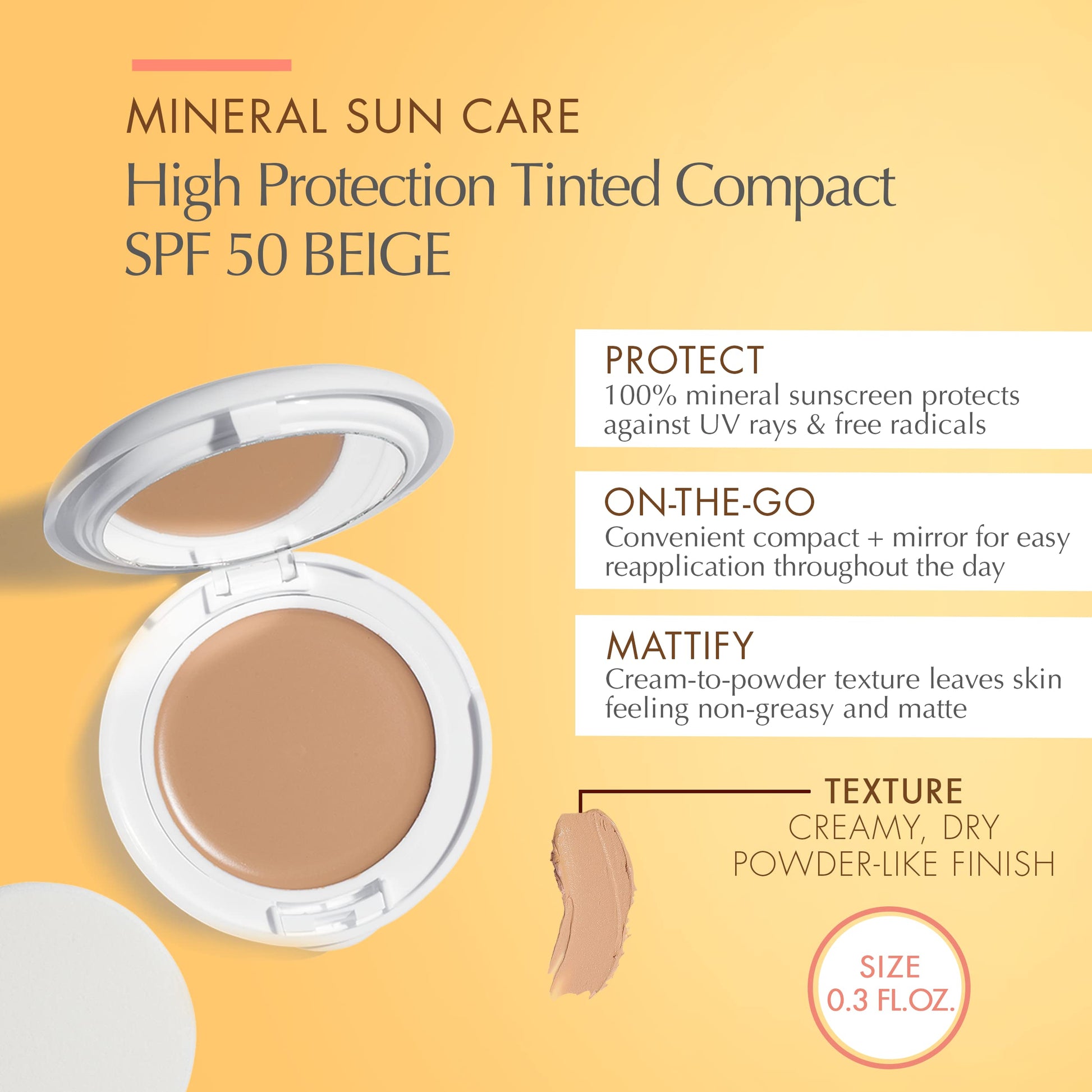 Protector Solar Compacto Avène SPF 50 Beige Tinted