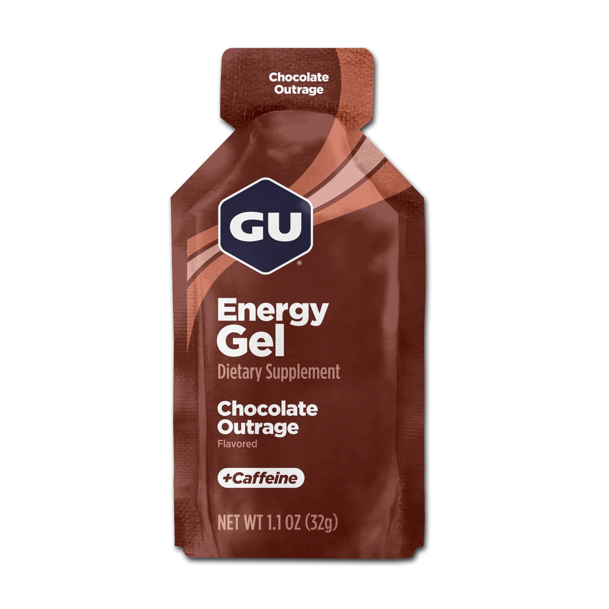 GU Energy Labs Original, Gel Energético de Nutrición Deportiva, Chocolate, Caja de 24 Piezas