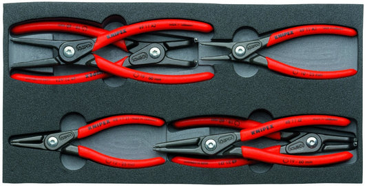 KNIPEX Herramientas - Juego de 6 alicates de clip en bandeja de espuma (002001V02)