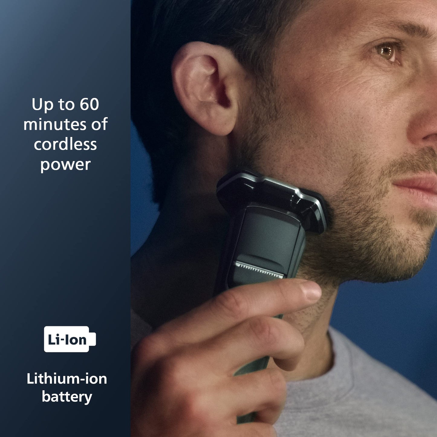 Afeitadora Eléctrica Recargable Philips Norelco 7200 Húmedo y Seco con Tecnología SenseIQ y Recortadora Desplegable