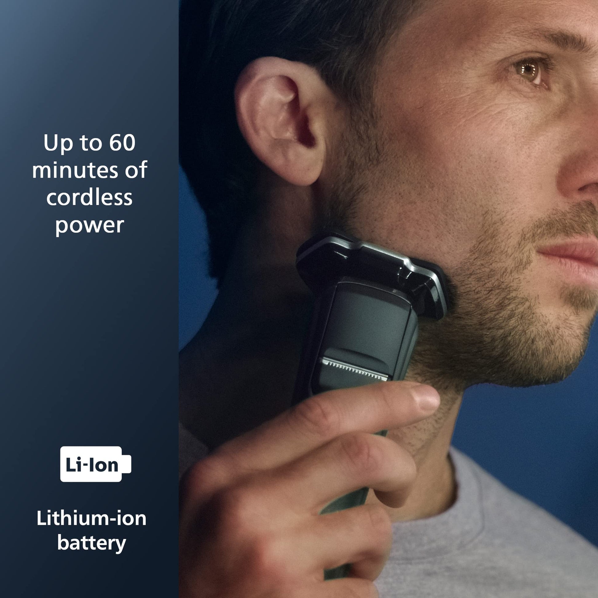 Afeitadora Eléctrica Recargable Philips Norelco 7200 Húmedo y Seco con Tecnología SenseIQ y Recortadora Desplegable
