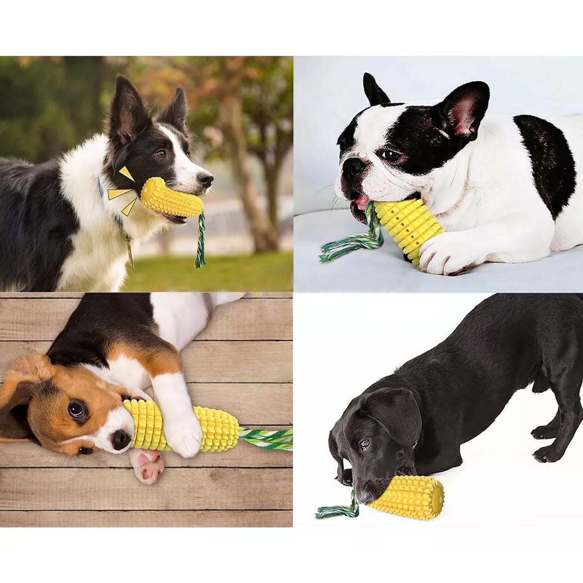 DJHOHJ Palillo de Cepillo de Dientes para Perros,Juguete de Caucho Natural Duradero Juguete para Masticar para Perro,Juguetes agresivos para Perros pequeños, medianos y Grandes