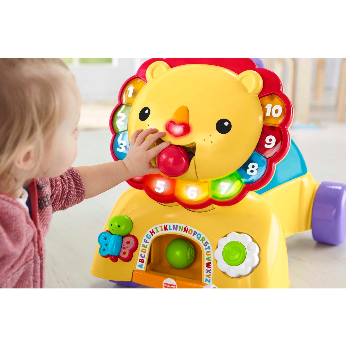 Fisher-Price Andadera León Camina Conmigo 3 en 1 con Luces y Sonidos para Bebés de 6 Meses en Adelante