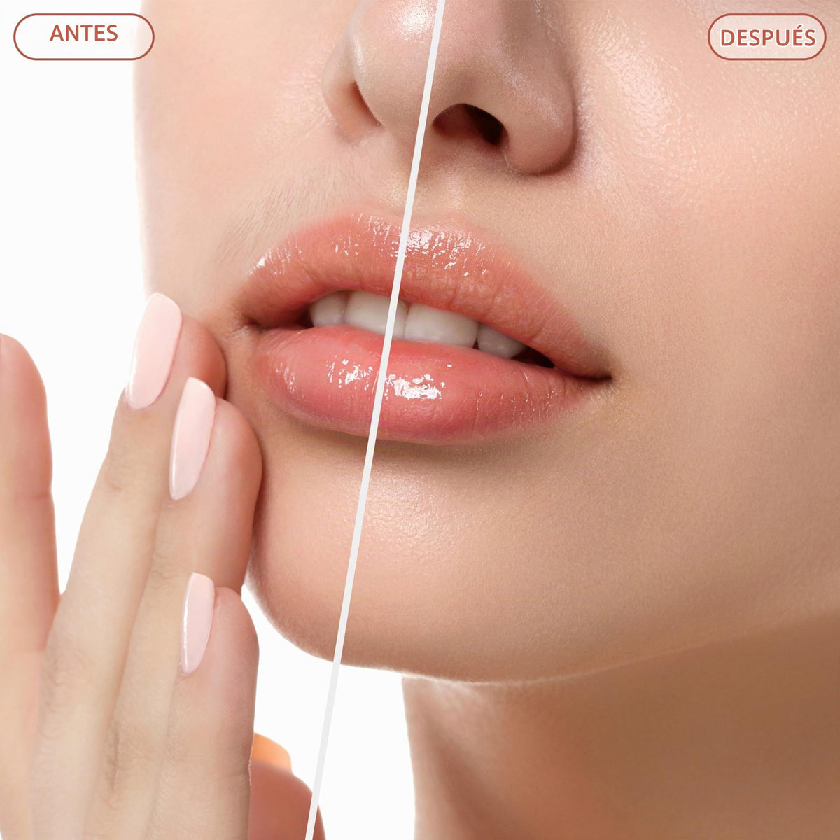 Removedor de vello facial para mujer, como se ve en la televisión, afeitadora facial indolora, dispositivo eléctrico de depilación para cara, labios, melocotón, pelusa con luz (blanco)