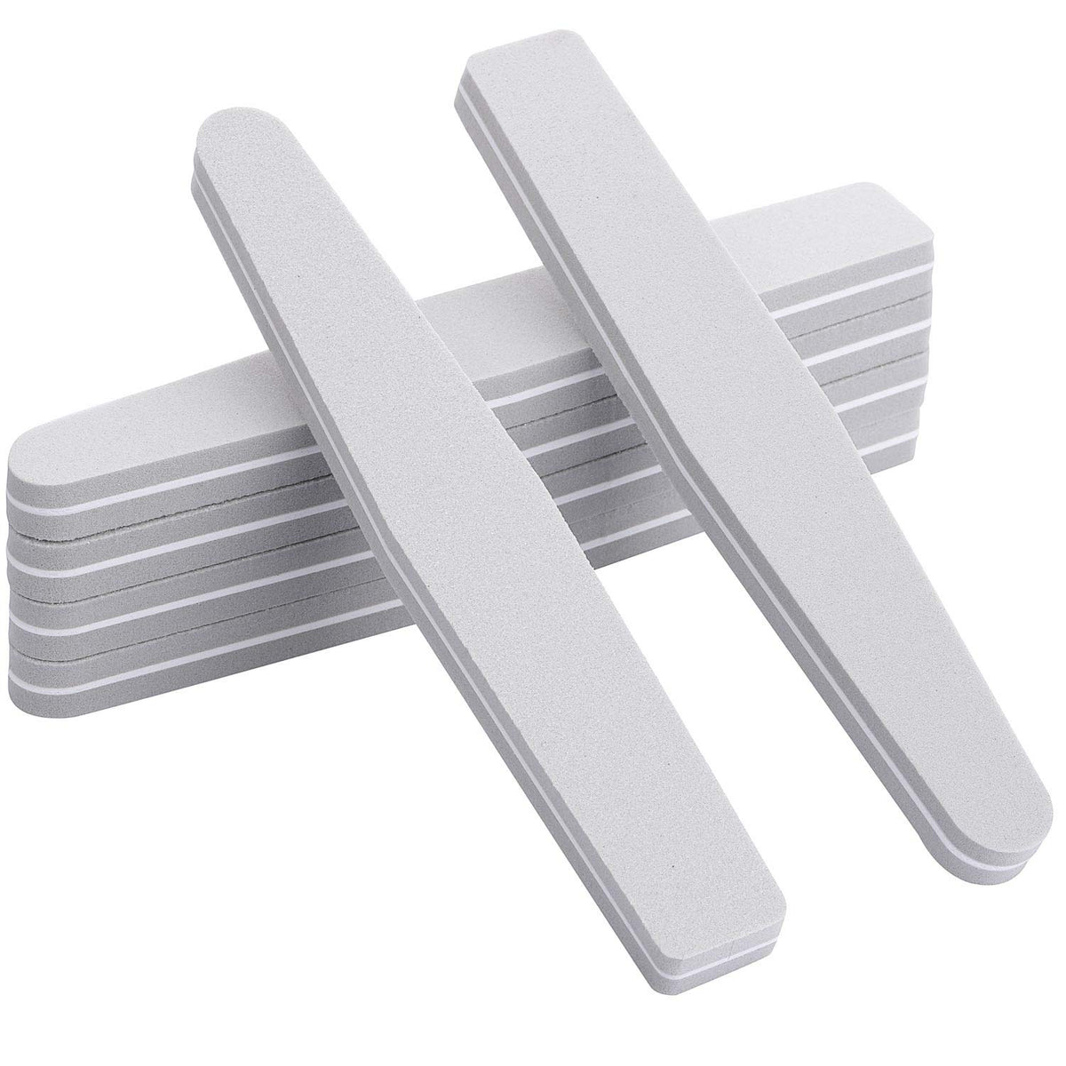 20 esponjas de doble cara lavables, 100/180 lijadoras (gris)