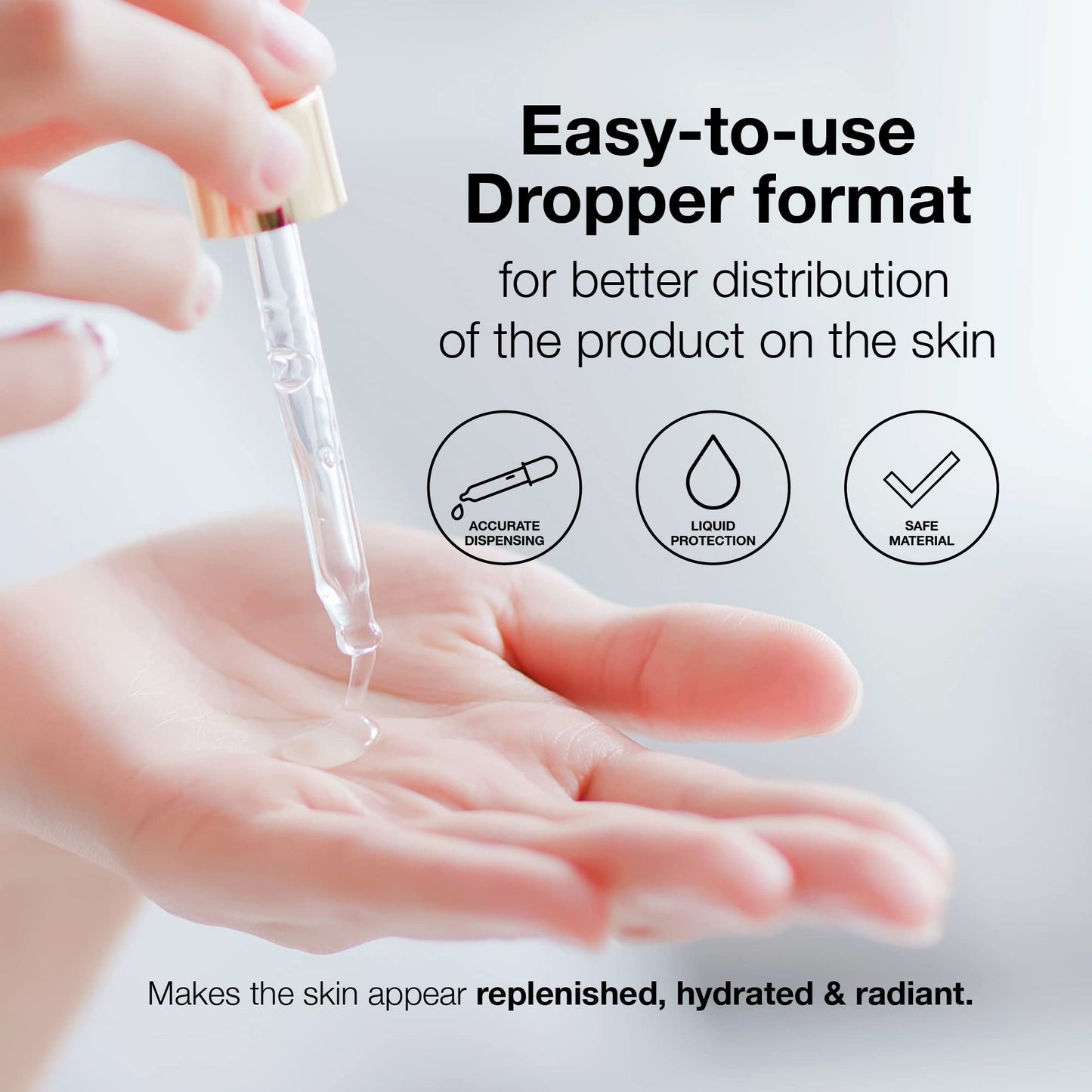 LULLAGE, Splendor, Dropper, Suero Iluminador Facial, Tratamiento Facial Anti-edad, Aclara, Revitaliza, Hidrata, con Ácido Hialurónico, Vitamina C, 30 ml