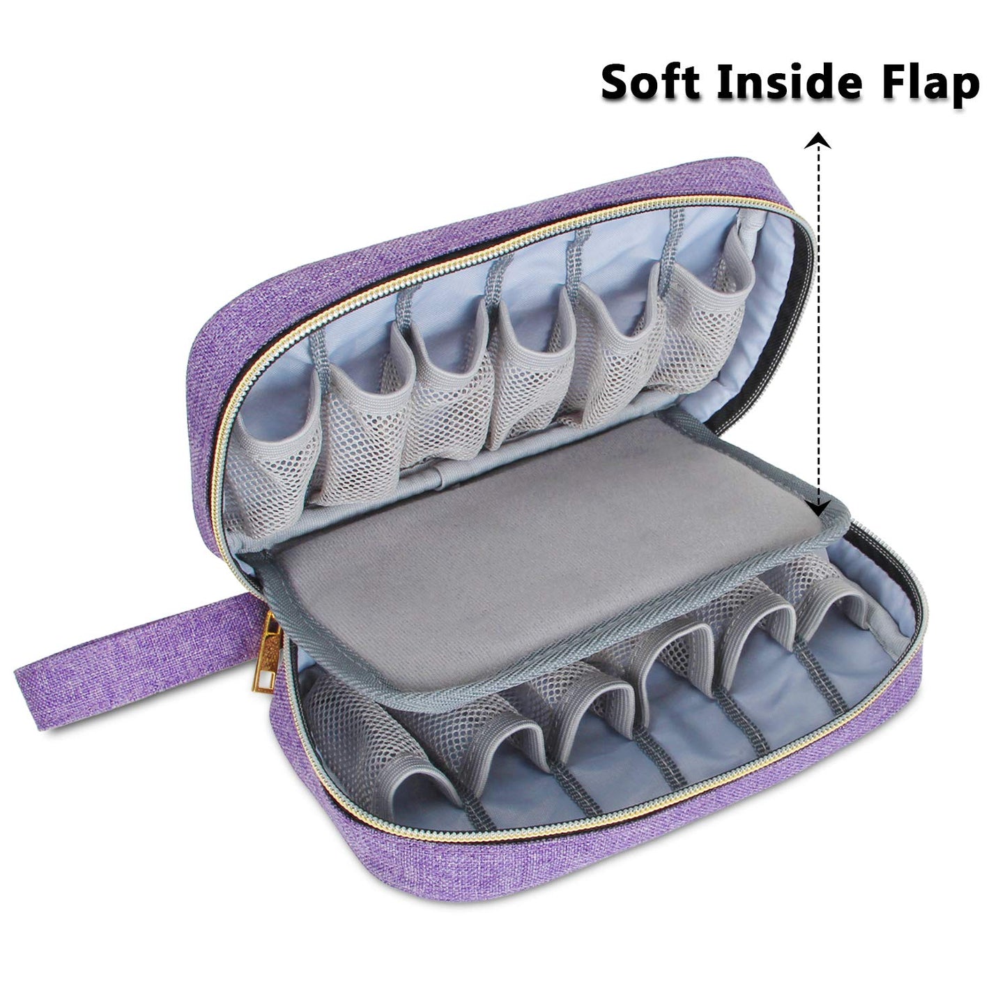 Luxja Estuche de transporte de aceite esencial, Purpura, Single-layer Bag