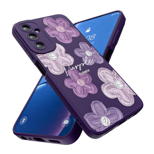 Threehao Funda para Samsung Galaxy A05S, Ultra Delgado Flexible Suave TPU Silicona Carcasa con Moda Aesthetic Dibujos Flores, Antigolpes Anti-arañazos Protectora Case para Samsung A05S